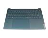 22952036 original Lenovo keyboard incl. topcase DE (german) blue/blue with backlight (PureSight Pro)