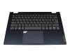26P0299 original Lenovo keyboard incl. topcase US (english) grey/blue with backlight