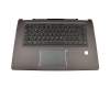2FA1R0000100 original Lenovo keyboard incl. topcase DE (german) black/grey with backlight