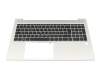 2H-BCFGMI64321 original Primax keyboard incl. topcase DE (german) black/silver with backlight and mouse-stick