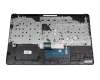 2H1719-05330D Rev.A original HP keyboard incl. topcase DE (german) black/silver with backlight with ODD