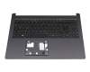 334956687 original Acer keyboard incl. topcase DE (german) black/black with backlight