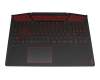 35051615 original Lenovo keyboard incl. topcase DE (german) black/black with backlight