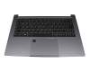 40080145 original Medion keyboard incl. topcase DE (german) black/grey with backlight