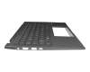41.P.0080P399CT0 original Asus keyboard incl. topcase DE (german) grey/grey with backlight (Gun Metal Grey)