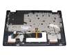 460.0MD06.0001 original Lenovo keyboard incl. topcase DE (german) dark grey/blue with backlight blue