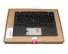 460.0RD06.0012 original Lenovo keyboard incl. topcase DE (german) black/black with backlight and mouse-stick