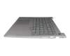 4600TE0N0003 original Lenovo keyboard incl. topcase FR (french) grey/grey with backlight