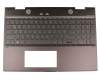 46M.0EDCS.0044 original HP keyboard incl. topcase DE (german) black/black with backlight