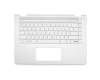 46M0C2CS0003 original HP keyboard incl. topcase DE (german) silver/silver with backlight