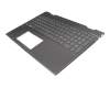46M0EECS0008 original HP keyboard incl. topcase DE (german) grey/grey with backlight