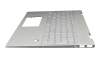 46M0GBCS0065 original HP keyboard incl. topcase DE (german) silver/silver with backlight (UMA)