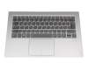 5CB0Q09675 original Lenovo keyboard incl. topcase DE (german) grey/silver with backlight