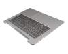 5CB0R07538 original Lenovo keyboard incl. topcase DE (german) grey/silver with backlight