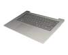 5CB0R07724 original Lenovo keyboard incl. topcase DE (german) grey/silver