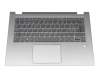 5CB0R08780 original Lenovo keyboard incl. topcase CH (swiss) grey/silver with backlight