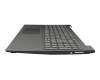 5CB0S16837 original Lenovo keyboard incl. topcase DE (german) grey/black (rough)