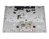 5CB0S17476 original Lenovo keyboard incl. topcase DE (german) grey/silver (without backlight)