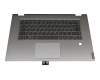 5CB0S17721 original Lenovo keyboard incl. topcase DE (german) grey/silver with backlight