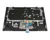 5CB0S17721 original Lenovo keyboard incl. topcase DE (german) grey/silver with backlight