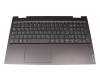 5CB0U43800 original Lenovo keyboard incl. topcase DE (german) grey/grey with backlight