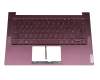 5CB0X55922 original Lenovo keyboard incl. topcase UK (english) purple/purple with backlight