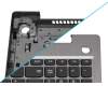5CB0X57519 original Lenovo keyboard incl. topcase DE (german) grey/silver Fingerprint