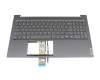 5CB0Z28179 original Lenovo keyboard incl. topcase US (english) grey/grey with backlight
