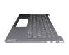5CB0Z32107 original Lenovo keyboard incl. topcase DE (german) grey/grey with backlight