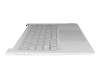 5CB1H70807 original Lenovo keyboard incl. topcase FR (french) grey/grey with backlight