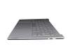 5CB1J30305 original Lenovo keyboard incl. topcase DE (german) grey/grey with backlight