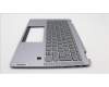 Lenovo 5CB1K20811 C-Cover with keyboard, Czech/Slovakian, Arctic Grey, Backlight
