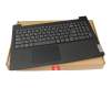 5CB1L09253 original Lenovo keyboard incl. topcase GR (greek) grey/black