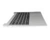 5CB1L10854 original Lenovo keyboard incl. topcase DE (german) black/silver with backlight