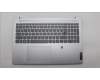 Lenovo 5CB1L11371 C-Cover with keyboard, Spanish, Cloud Grey, Backlight, FingerPrint, UK