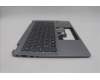 Lenovo 5CB1L30678 C-Cover with keyboard, Nordic, Arctic Grey, Backlight, UK