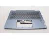 Lenovo 5CB1L30742 C-Cover with keyboard, Belgian, Stone Blue, Backlight, UK