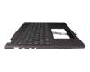 5CB1L31845 original Lenovo keyboard incl. topcase DE (german) grey/grey with backlight