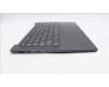 Lenovo 5CB1L39463 C-Abdeckung mit Tastatur, Spanisch, sturmgrau, ohne Puresight-Logo