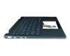 5CB1L48326 original Lenovo keyboard incl. topcase DE (german) dark green/dark green with backlight
