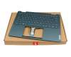 5CB1L48326 original Lenovo keyboard incl. topcase DE (german) dark green/dark green with backlight