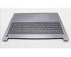 Lenovo 5CB1L51010 C-Abdeckung mit Tastatur, Englisch (GB), Arktisgrau, Hintergrundbeleuchtung, Fingerabdruck