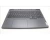 Lenovo 5CB1L54670 C-Abdeckung mit Tastatur, Portugiesisch, Onyxgrau, Weiße Hintergrundbel.