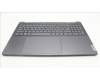 Lenovo 5CB1L55122 C-Abdeckung mit Tastatur, Hebräisch, Sturmgrau