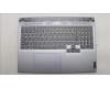 Lenovo 5CB1L60124 C-Abdeckung mit Tastatur, Französisch, Mineralgrau, RGB-Hintergrundbel.