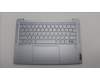 Lenovo 5CB1L64506 C-Abdeckung mit Tastatur, Hebräisch, Mineralgrau, Fingerabdruckleser