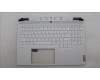 Lenovo 5CB1L83642 C-Cover with keyboard, Hebrew, White, RGB Backlight, US