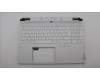 Lenovo 5CB1L83657 C-Cover with keyboard, Belgian, White, RGB Backlight, UK