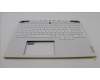 Lenovo 5CB1L83657 C-Cover with keyboard, Belgian, White, RGB Backlight, UK