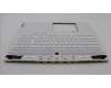 Lenovo 5CB1L83657 C-Cover with keyboard, Belgian, White, RGB Backlight, UK